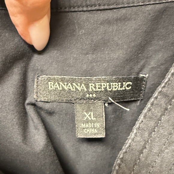 Banana Republic Classic Black Cotton Dress XL - Picture 4 of 5